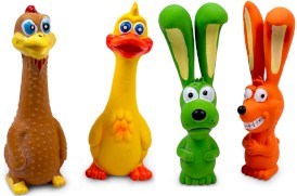 GLEE Farm Latex zabawka dla psa z piszczałką 16 cm mix wzorów zwierzątek