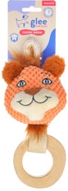 GLEE Dog Toy Naturals Coffee Wood Safari Life Lew z Pierścieniem Kawowym 21cm - Zdjęcie główne