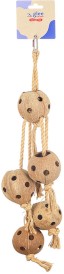 GLEE Bird Toy Coconut Rope Swing & Forage Kokosowa Huśtawka na Przysmaki dla ptaka