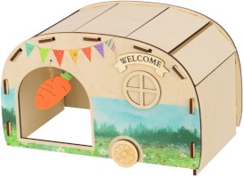GLEE Mammals Toy Caravan Drewniany Domek dla Królików i Gryzoni - Zdjęcie główne