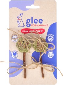 GLEE For Mammals Pieczone Lizaki z Tymotki w Kształcie Kwiatków 2 szt. 9 cm dla Królików i Gryzoni