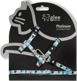 GLEE Cat Platinum Smycz i szelki dla kota Meow Cats - Zdjęcie główne