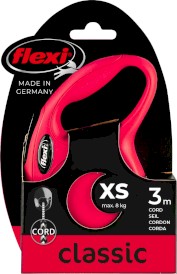 FLEXI NEW CLASSIC Smycz sznurowa XS / 3m czerwona - Zdjęcie nr 2