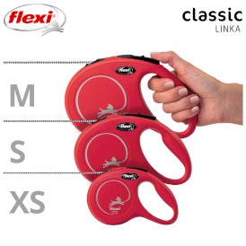 FLEXI NEW CLASSIC Smycz sznurowa XS / 3m czerwona - Zdjęcie nr 6