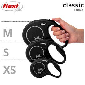 FLEXI NEW CLASSIC Smycz sznurowa XS / 3m czarna - Zdjęcie nr 5