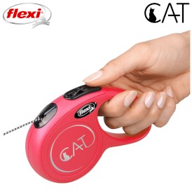 FLEXI Classic Cat Smycz linka 3m czerwona - Zdjęcie nr 6