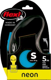FLEXI NEW NEON Smycz taśmowa S / 5m niebieska - Zdjęcie nr 3