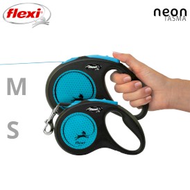 FLEXI NEW NEON Smycz taśmowa S / 5m niebieska - Zdjęcie nr 7