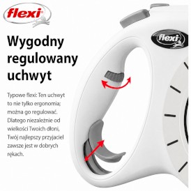 FLEXI Select Smycz taśmowa Szara 7m - Zdjęcie nr 8