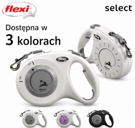 FLEXI Select Smycz taśmowa Szara 7m - Zdjęcie nr 10