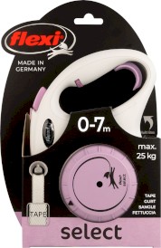 FLEXI Select Smycz taśmowa Szara / Liliowa 7m - Zdjęcie nr 4