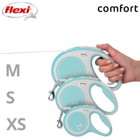FLEXI New Comfort Smycz taśmowa XS / 3m jasnoniebieska - Zdjęcie nr 6