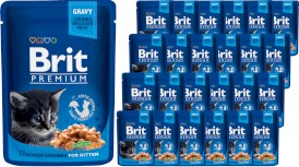 BRIT Cat Kitten Chicken Chunks dla kociąt 24x100g - Zdjęcie główne