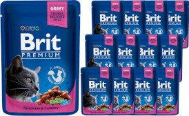 BRIT Cat Chicken / Turkey Kurczak Indyk 12x100g - Zdjęcie główne