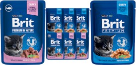 BRIT Cat Kitten Chunks MIX SMAKÓW dla kociąt 6x100g - Zdjęcie główne