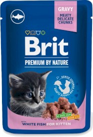 BRIT Cat Kitten White Fish Chunks dla kociąt 24x100g - Zdjęcie nr 2