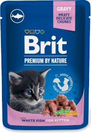 BRIT Cat Kitten White Fish Chunks dla kociąt 12x100g - Zdjęcie nr 2