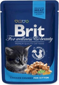 BRIT Cat Kitten Chicken Chunks dla kociąt 12x100g - Zdjęcie nr 2