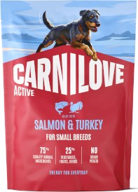 CARNILOVE Active Dog Adult Salmon / Turkey Small Breeds Łosoś Indyk 1,5kg - Zdjęcie główne