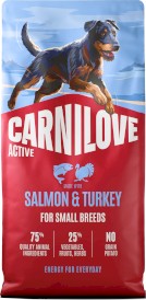 CARNILOVE Active Dog Adult Salmon / Turkey Small Breeds Łosoś Indyk 12kg - Zdjęcie główne