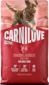 CARNILOVE Active Dog Adult Venison / Reindeer /Wild Boar Jeleń Renifer Dzik 4kg - Zdjęcie główne