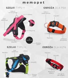 MY FAMILY Memopet ID Pomarańcz Obroża dla psa L - Zdjęcie nr 7